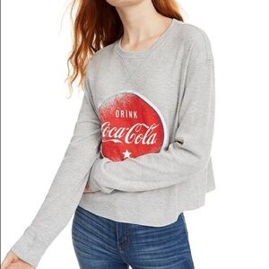 Love Tribe Coca Cola Waffle Knit Thermal Heather Grey